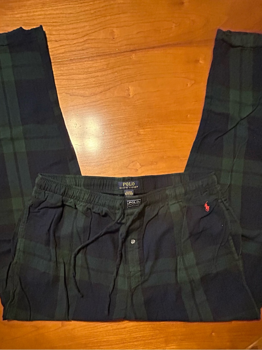 Polo Ralph Lauren Black Watch Plaid Flannel Pajama Pants Mens Size XL Sleepwear